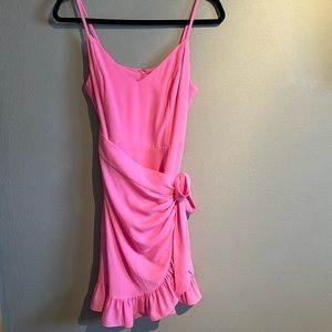 Lilly Pulitzer Wrap Dress- Aura Pink, Size 6
